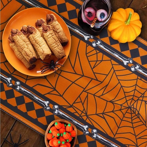 Was $25 🎉 Halloween Trick or Treat Table Runner Decor 72” x 13” BRAND NEW - Picture 5 of 7